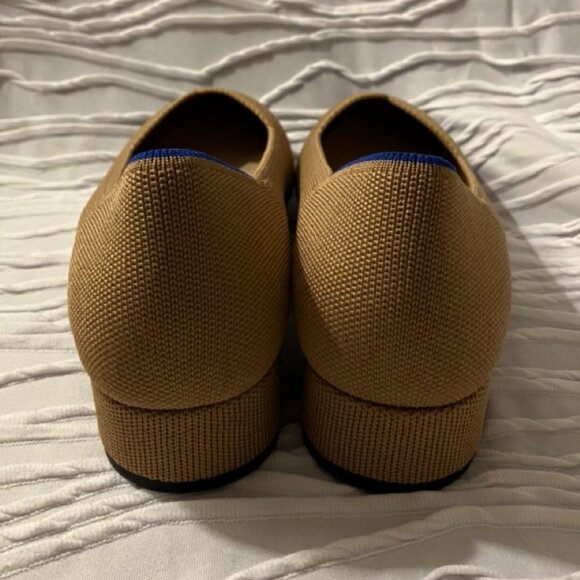 NWOT Rothy's The High Point Heel Camel Tan Black Captoe Size 9 - Picture 5 of 10